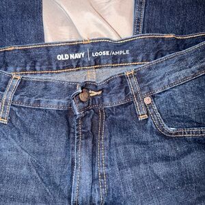 Old Navy Men's Relaxed Dark Blue Jeans